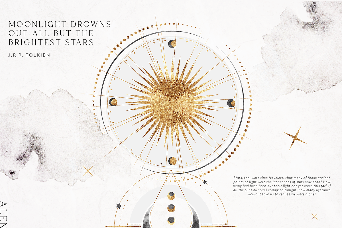 Gentle cosmos - celestial collection, a Texture Illustration by Pamyatka Shop (Photo 9 of 20)