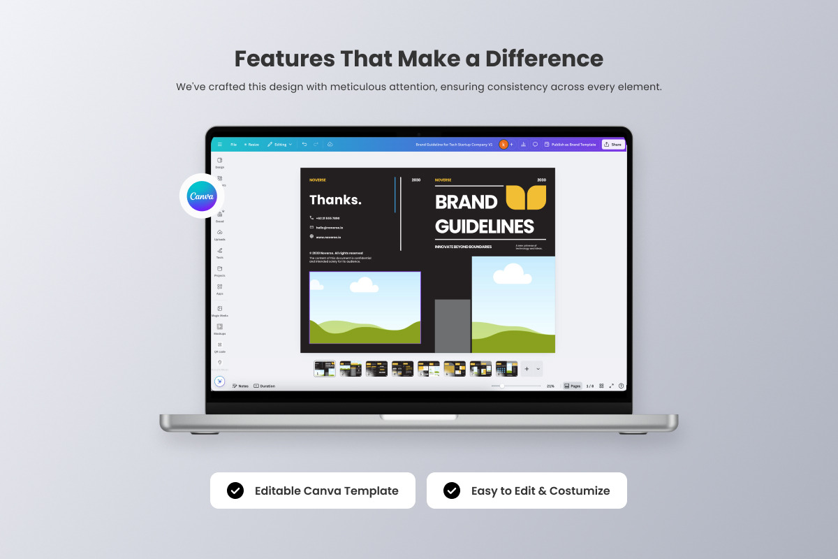 Brand Guideline for Tech Company, a Branding & Logo Template by twinstd (Photo 3 of 6)
