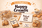 Happy Crumbs Playful With Doodles, a Handwritten Font by cocodesign (Thumbnail 8 of 8)