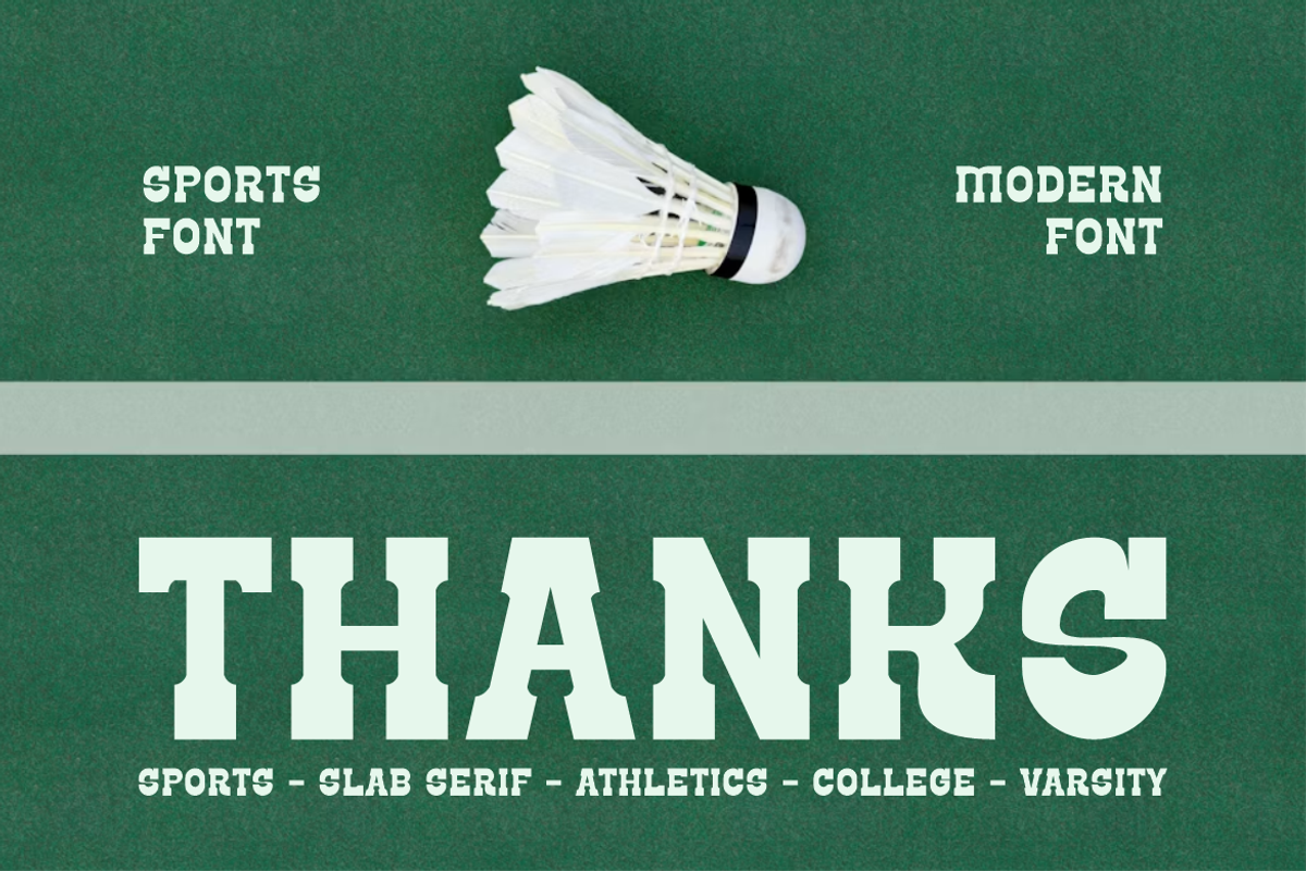 Kroned - Sports Slab Serif Font, a Slab Serif Font by Iqsiart Studio (Photo 8 of 8)