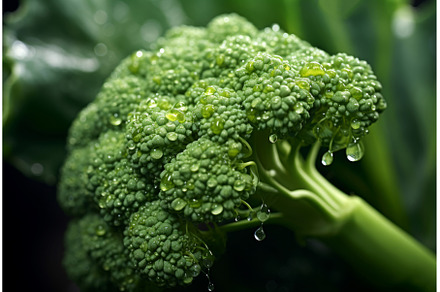 Edible Macro broccoli. Generate Ai, a Food & Drink Photo by Ylivdesign