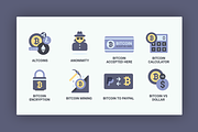 Bitcoin & Blockchain Icon Set, an Icon by Flat Icons (Thumbnail 2 of 5)