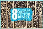 Modern Wall Art Silhouette Vector, an Illustration by jahid234 (Thumbnail 1 of 9)