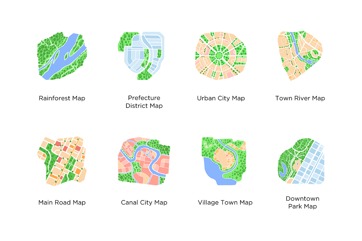 City Street Maps, an Object Graphic by Deemak Daksina