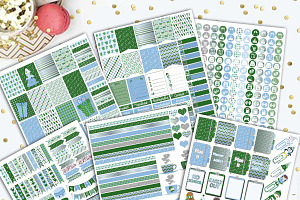 December Printable Planner Stickers