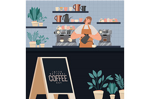 Modern Cafe Shop