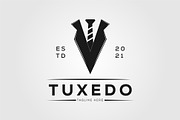 tuxedo suit and vintage tie logo, a Graphic by Rizkaarishandy_shop (Thumbnail 2 of 2)