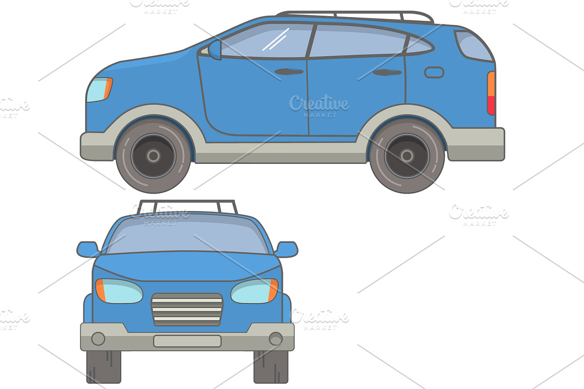 Offroad car SUV., an Object Graphic by Dukesn