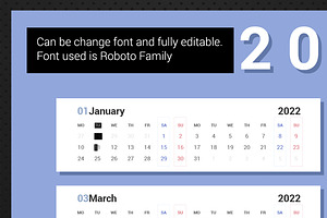 Calendar 2022 Alternative Design