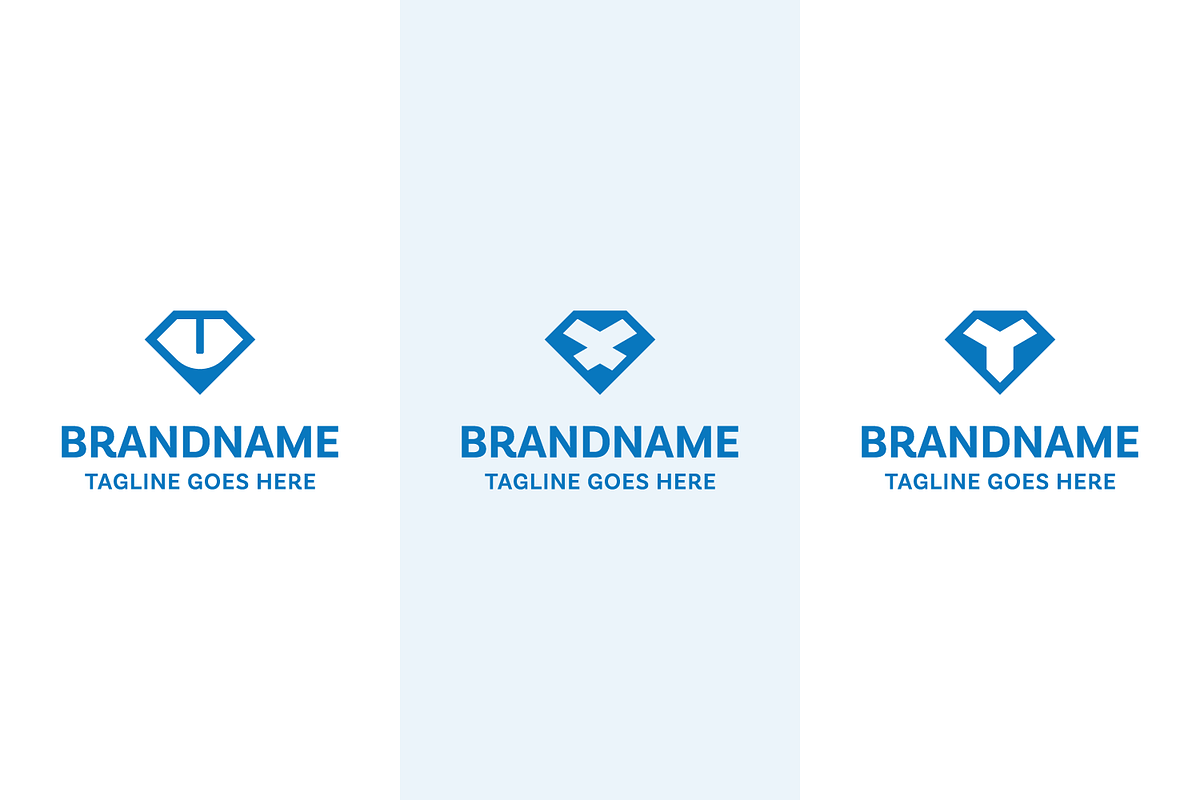 Letter U X Y Diamond Logo Set, a Branding & Logo Template by Pray Art Design Studio (Photo 1 of 2)