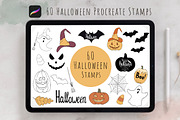 60 Procreate Halloween Stamps, a Brush Add-On by Mari_Caliart (Thumbnail 1 of 17)