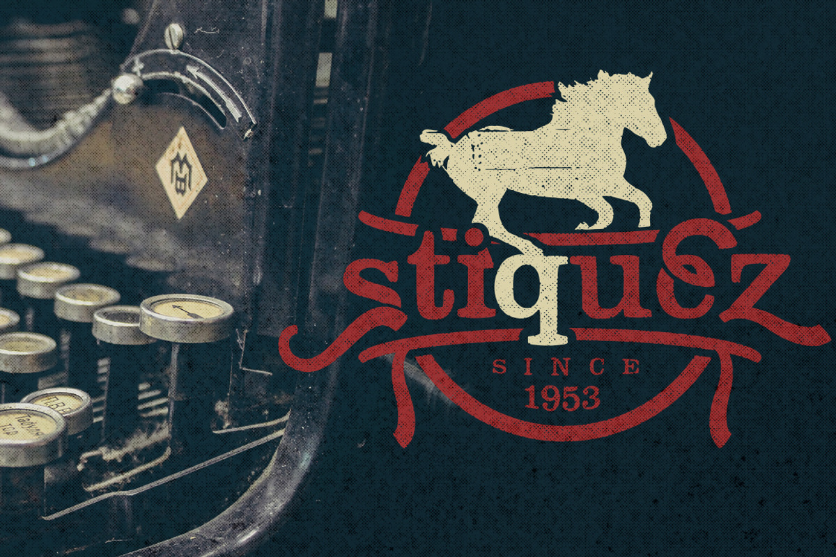 Stiquez Font preview 2