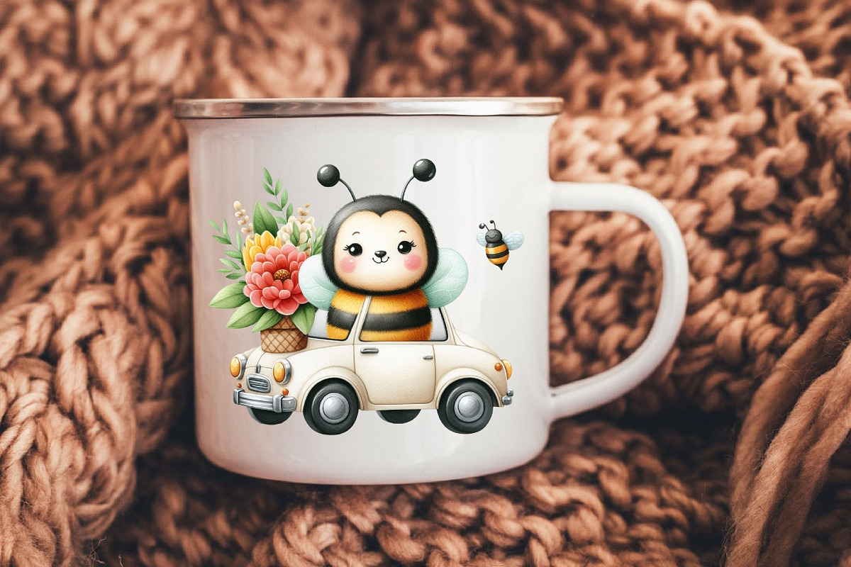 Car Cute Bee Clipart Bundle, a Graphic by CitraGraphics | Creative Market