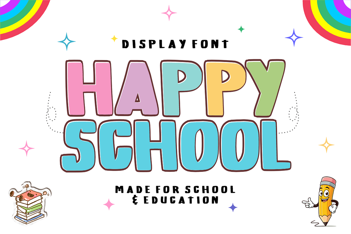 Classroom Hero -Playful Display Font, a Handwritten Font by KiddoGlyphs Studio (Photo 3 of 5)