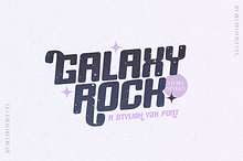 GALAXY ROCK Millenium Y2K Retro Font