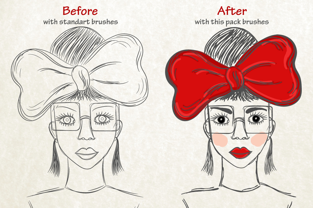 60 ink pen vector brushes preview 3