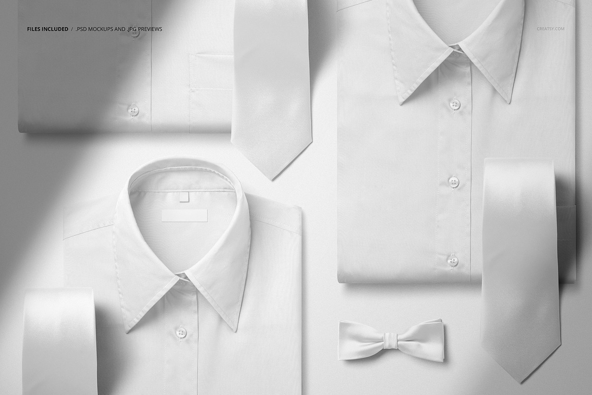 Men’s Dress Shirt Collection Mockup, a Shirt Mockup by Creatsy (Photo 2 of 5)
