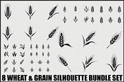 Wheat Field Silhouette Bundle, an Illustration by Designs_River (Thumbnail 1 of 9)