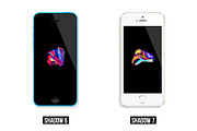 All iPhone Flat Vector MockUp, an iPhone Mockup by Alex_Yanko (Thumbnail 6 of 8)