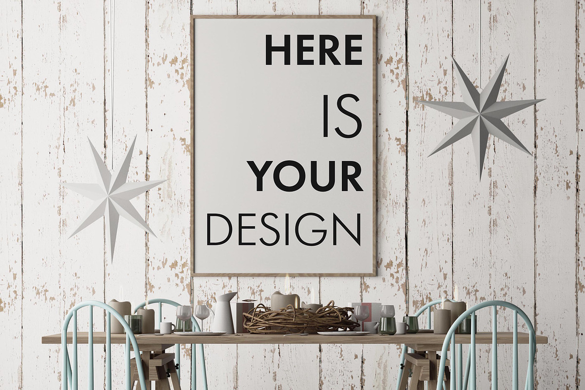 10 Christmas mockup posters, a Household Mockup by FilL239 (Photo 4 of 11)