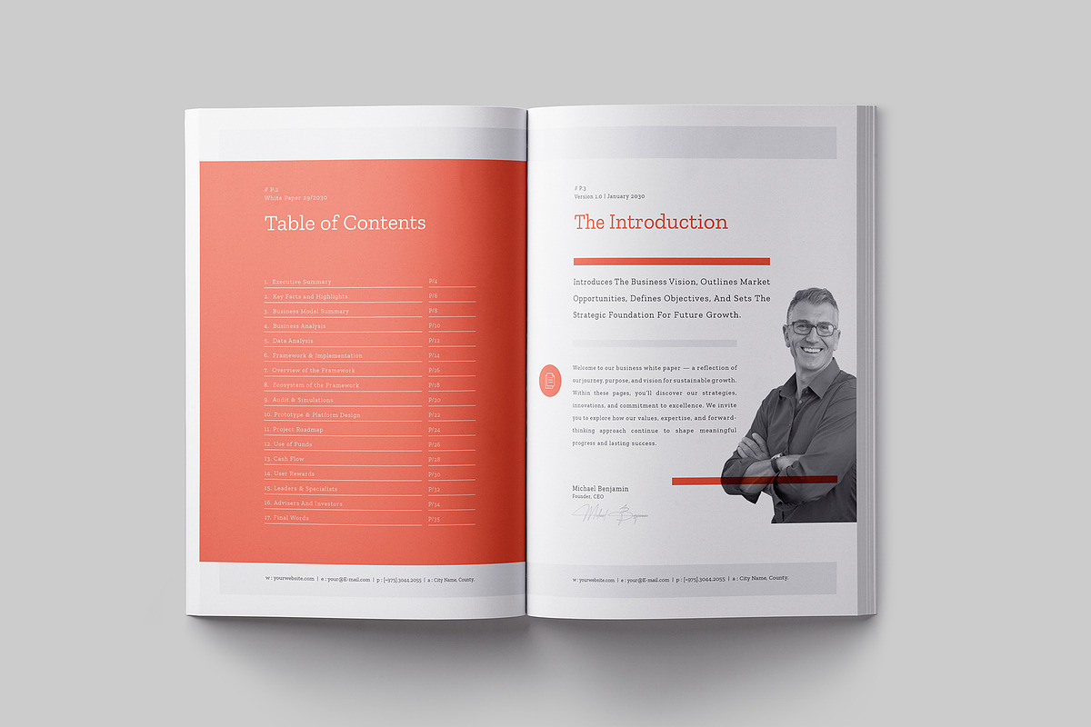 White Paper Template, a Brochure Template by Designsoul14 (Photo 4 of 13)