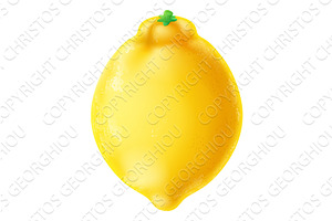 Lemon Fruit Cartoon Emoji Icon, a Food Illustration by Christos Georghiou