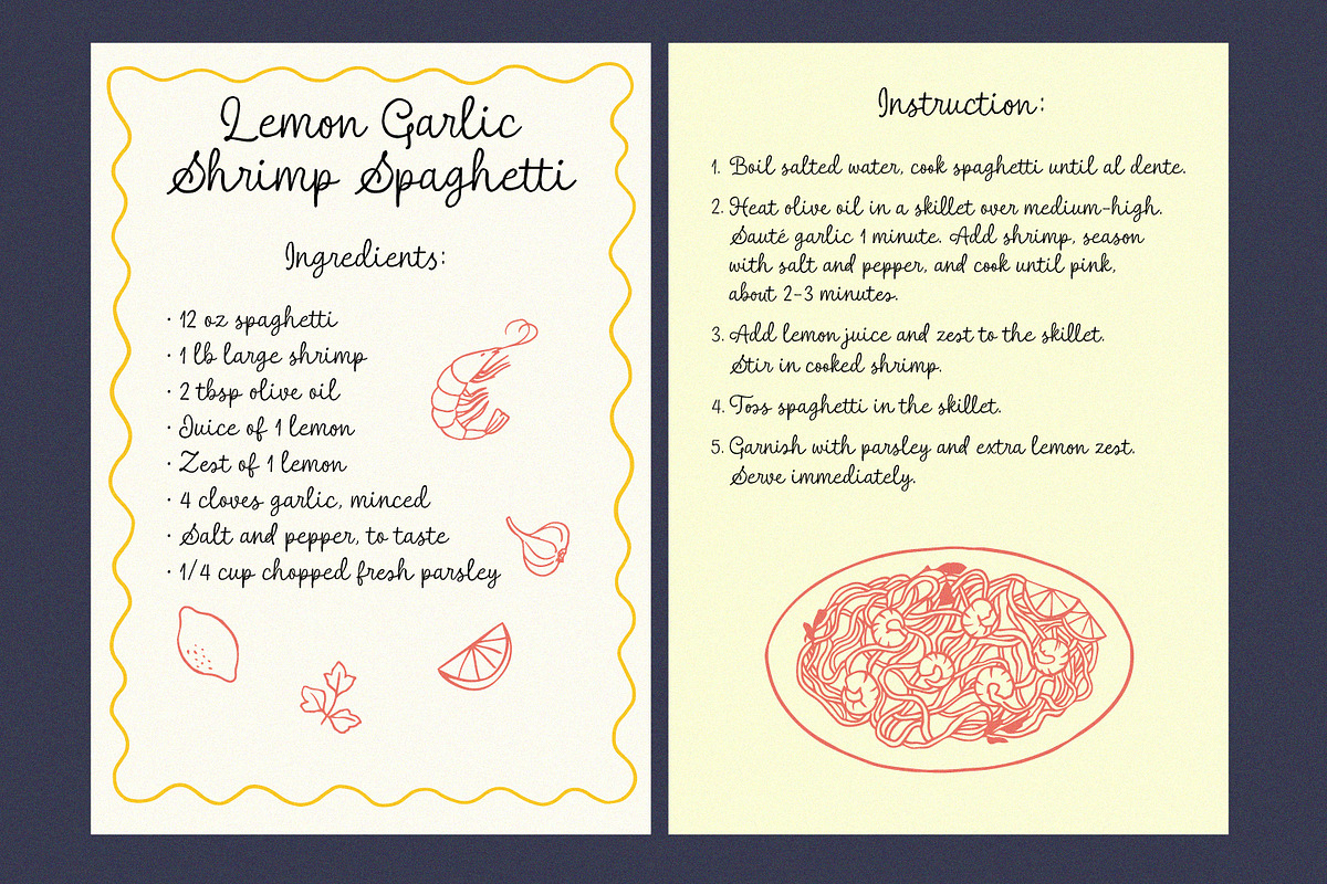 Tasteful Gourmet Script, a Script Font by Ef Studio (Photo 3 of 11)