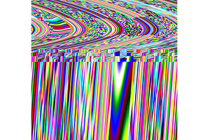 Glitch psychedelic Photo Noise