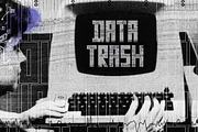 Data Trash Retro Futuristic Font, a Sans Serif Font by sirylok (Thumbnail 1 of 6)