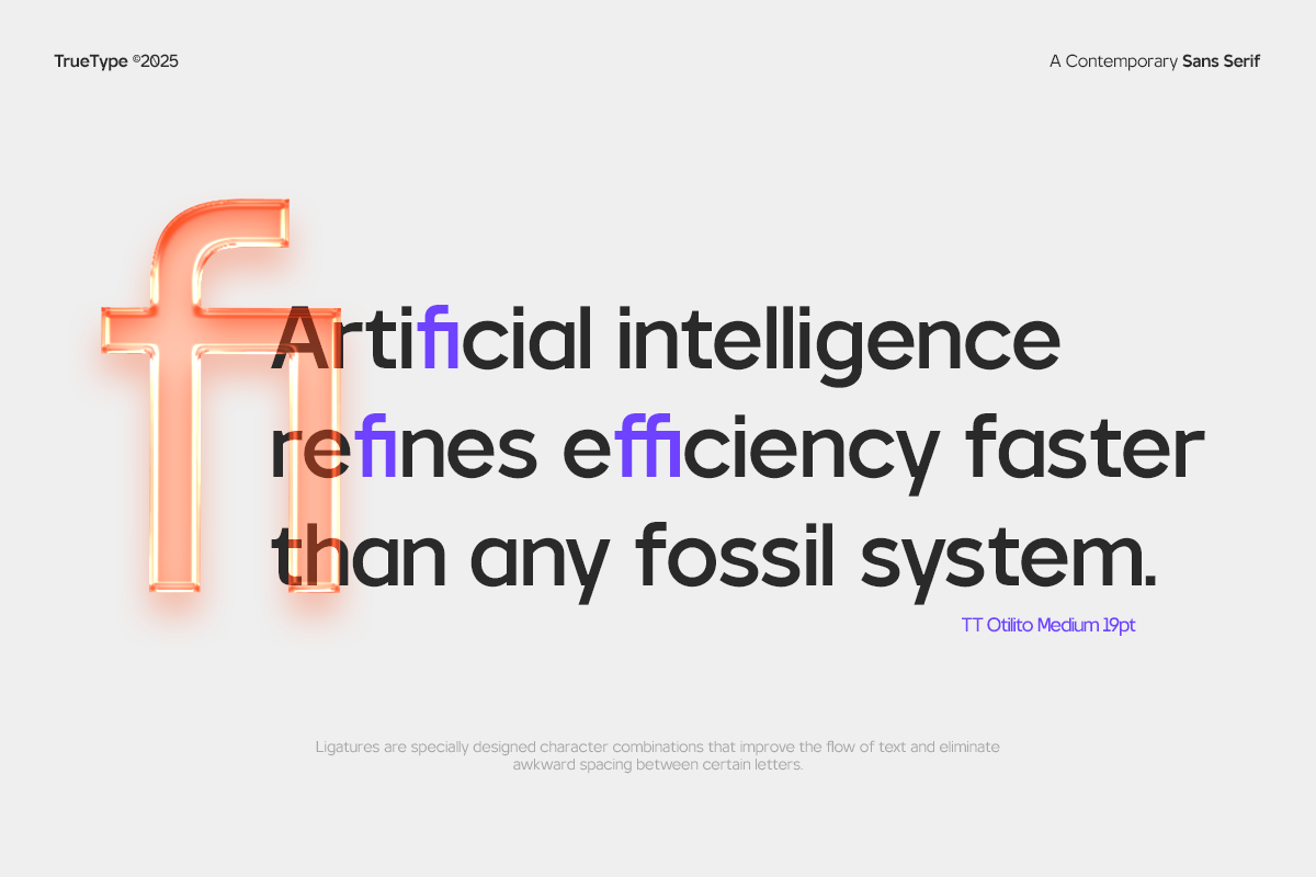 TT Otilito Sans Font Family, a Font by truetype (Photo 12 of 15)