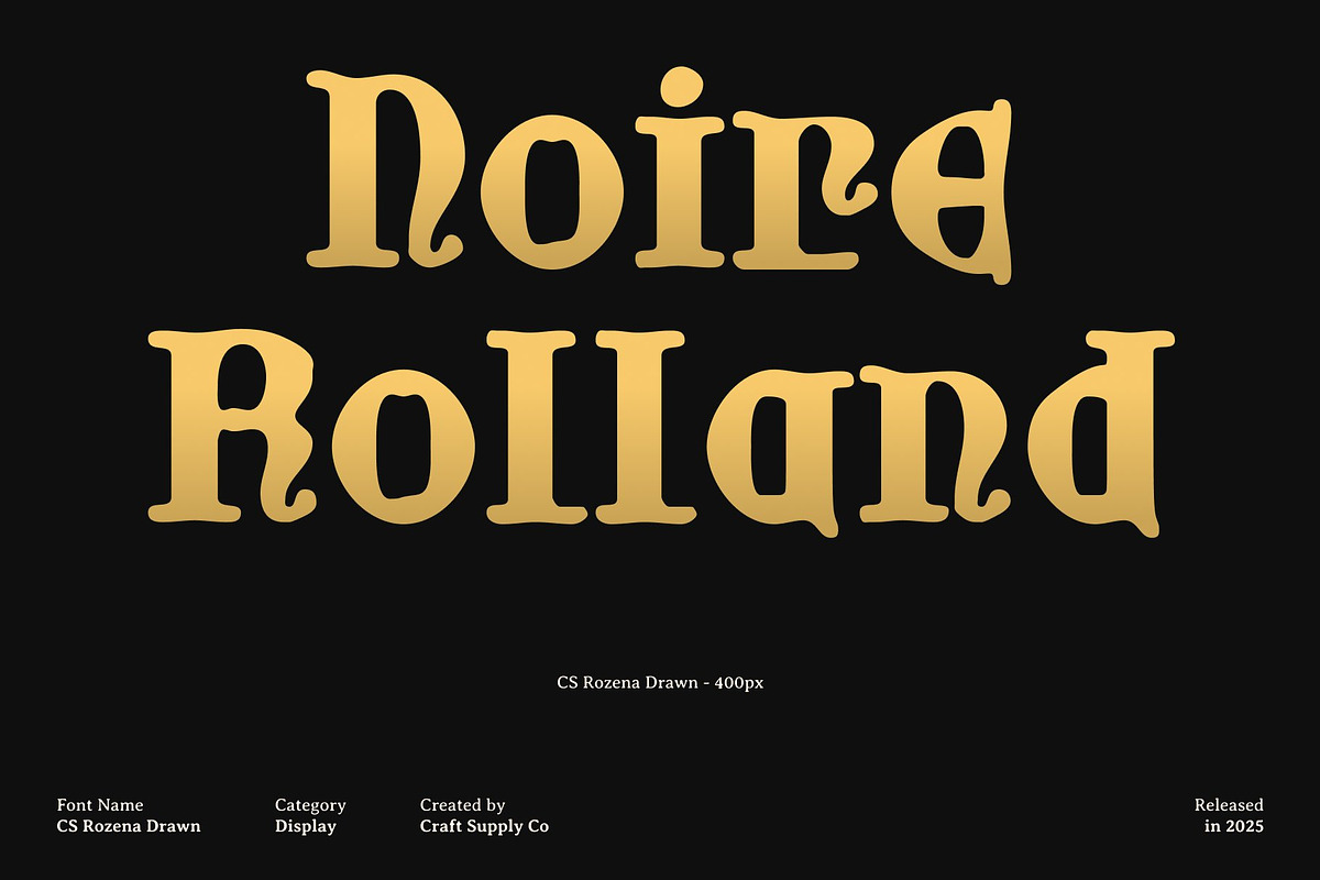 CS Rozena Drawn, a Sans Serif Font by Craft Supply Co. (Photo 2 of 8)