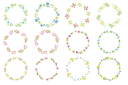 Floral vector AI wreaths and brushes, an Object Graphic by bigmomentsdesign (Thumbnail 4 of 11)