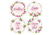 33 Flower Wreath Vector Collection, a Graphic by Propylparaben (Thumbnail 6 of 14)