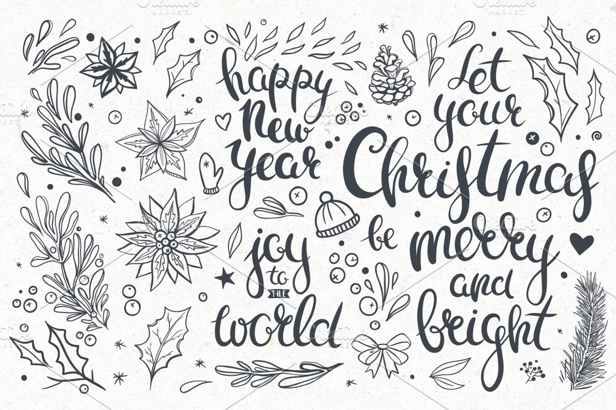 Black & Gold Christmas design kit, a Background Graphic by harmonia_green_art (Photo 9 of 9)