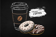 Takeaway Coffee and Sweet Food, an Object Graphic by Sonya Illustrations (Thumbnail 8 of 10)