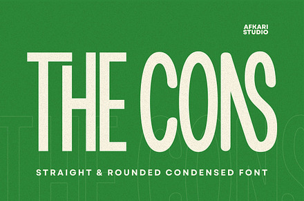The Cons - Condensed Sans Serif Font