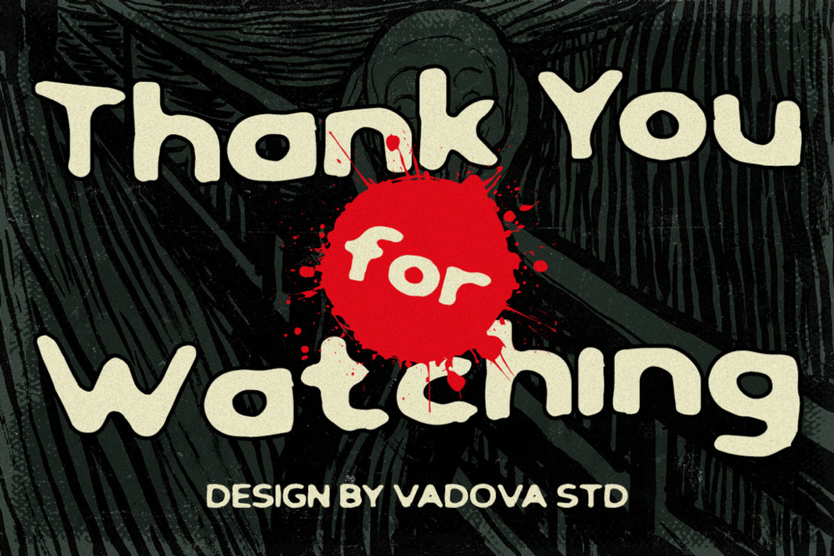Black Scream Classic Horror Font, a Sans Serif Font by Vadovastd (Photo 8 of 8)