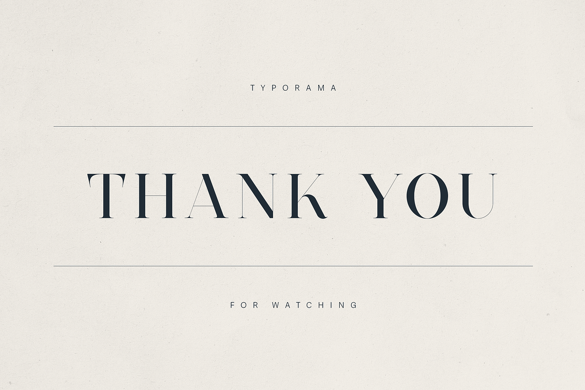 Typorama – Elegant Serif Font, a Serif Font by Only Fonts (Photo 11 of 11)