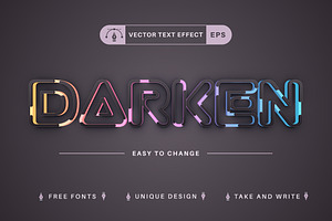 Light Line - Editable Text Effect