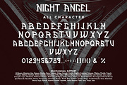 NightAngel -Blackletter Display Font, a Blackletter Font by AQR Studio (Thumbnail 7 of 10)