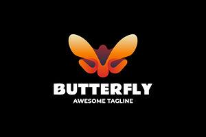 Butterfly Gradient Colorful Logo, a Branding & Logo Template by Artnivora.Std
