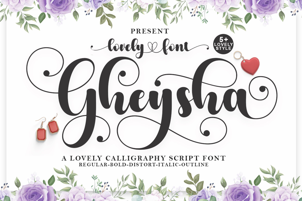 Gheysha, a Script Font by IM Studio (Photo 1 of 10)