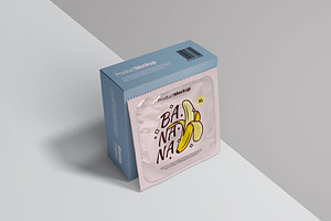 Condom Packaging Mockup