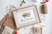 CHERRY CHRISTMAS watercolor pattern, a Seasonal Illustration by Yuliia Lashevska (Thumbnail 7 of 10)
