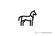 Minimal Horse Geometric Logo, a Branding & Logo Template by Vectorium Studio (Thumbnail 1 of 3)