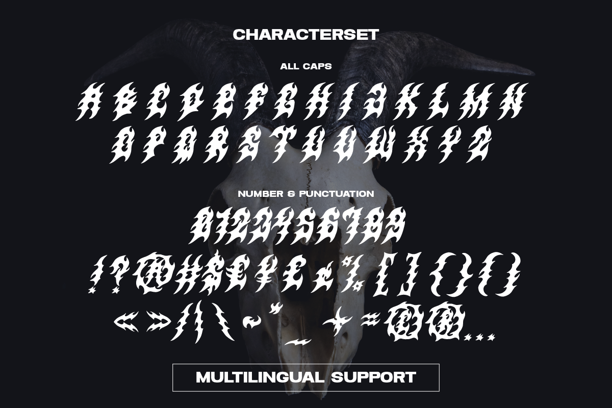 Dissident Death Metal Font, a Blackletter Font by Ronny Studio (Photo 8 of 8)