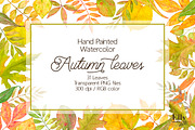 Watercolor autumn leaves clip art, an Illustration by Elly Studio (Thumbnail 3 of 3)