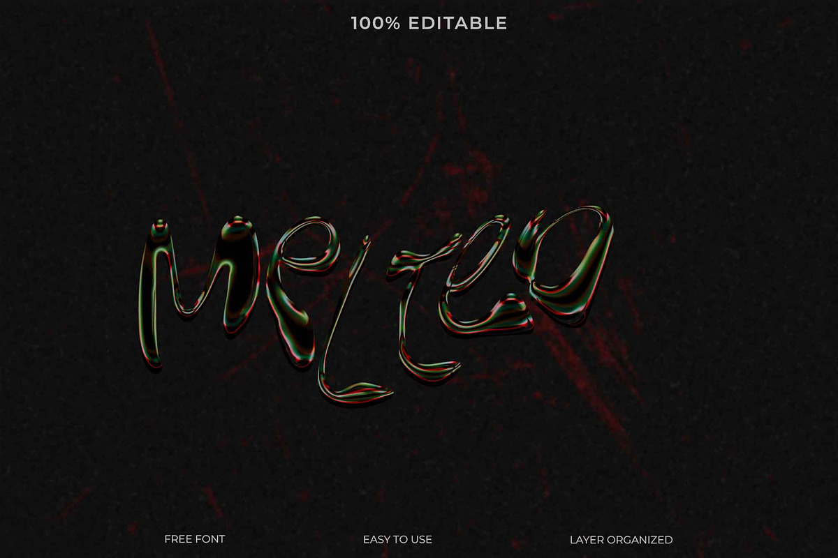 Liquid Metal 3D Text Effect, a Layer Style Add-On by Imamul001