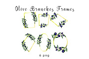 Olive branches set, an Illustration by Gennadi Digital Studio (Thumbnail 4 of 5)