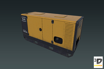 Stationary Diesel Generator #2, a Cars & Vehicle 3D Model by 3DCaster
